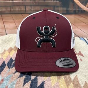 Hooey "ARC" Maroon & White Snap Back Cap